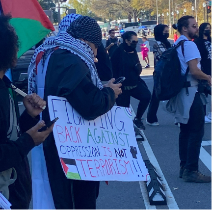 DC march sign fighting back